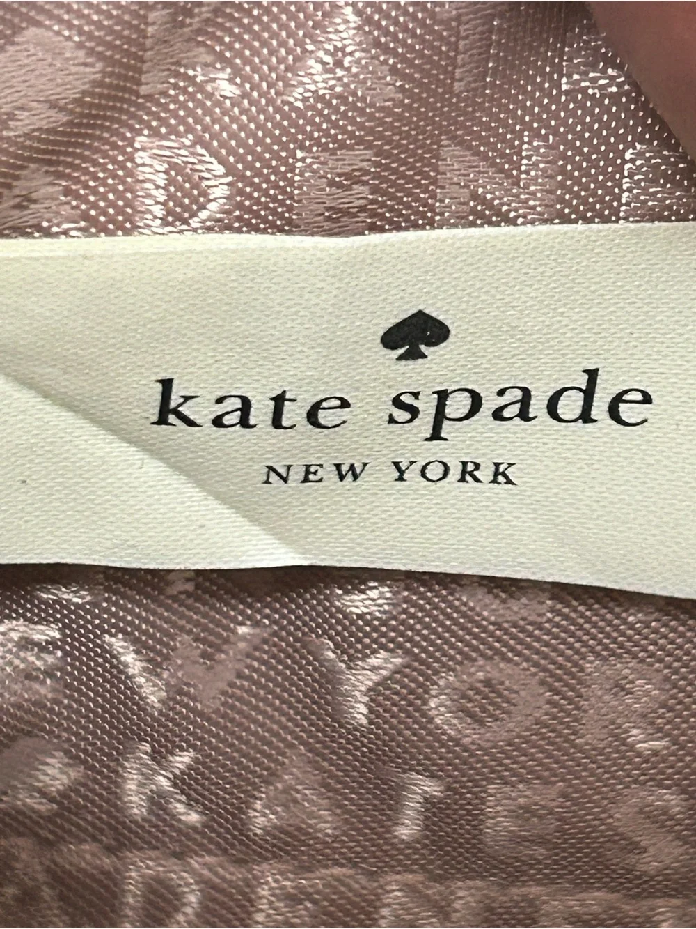 kate spade Vintage black wallet w/pink and blush bubble print Approx. 7 x 4